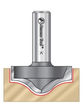 Round & Ogee Groove Router Bits