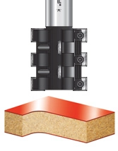 Rough Rabbeting & Sizing Insert CNC Router Bits